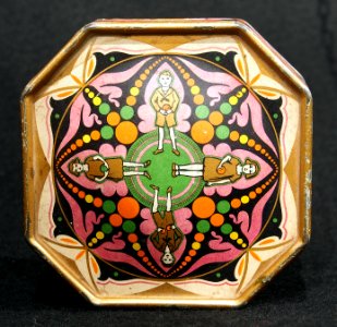 Korffs chocolade octagonaal blikje, foto 3
