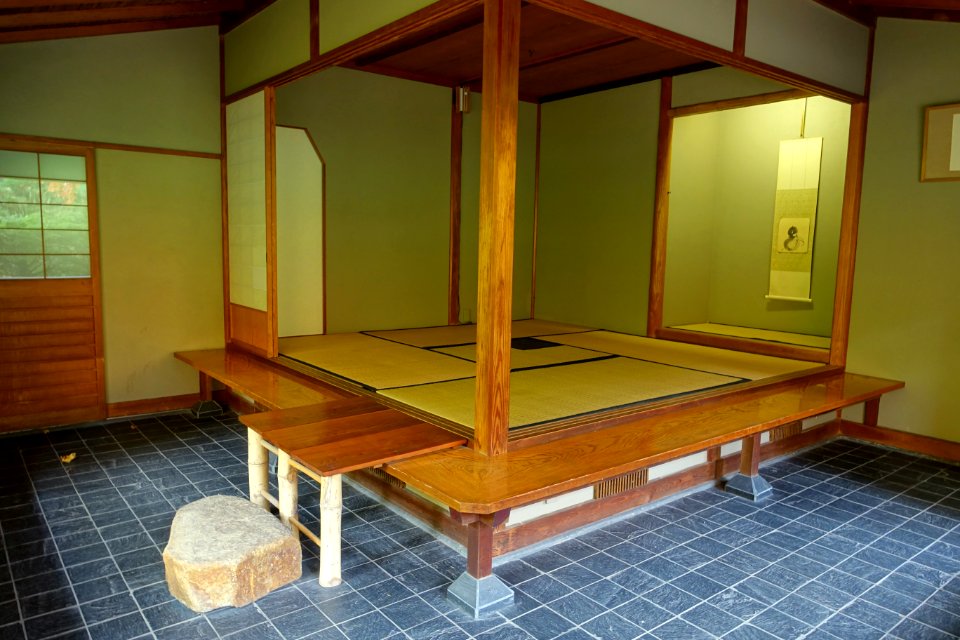 Kashintei Tea House interior - Portland Japanese Garden - Portland, Oregon - DSC08288