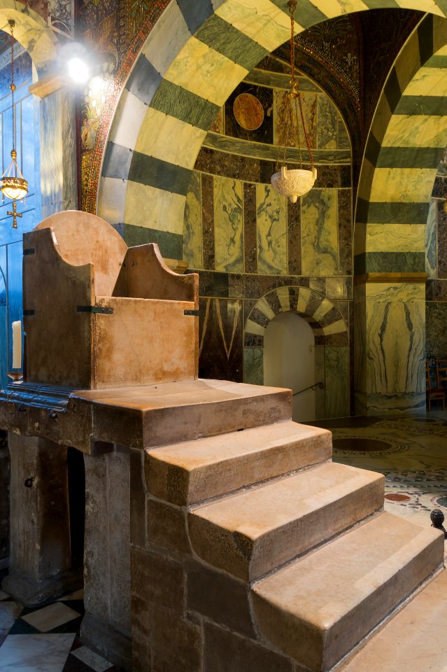 Karlsthron, Cathedral, Aachen, Germany