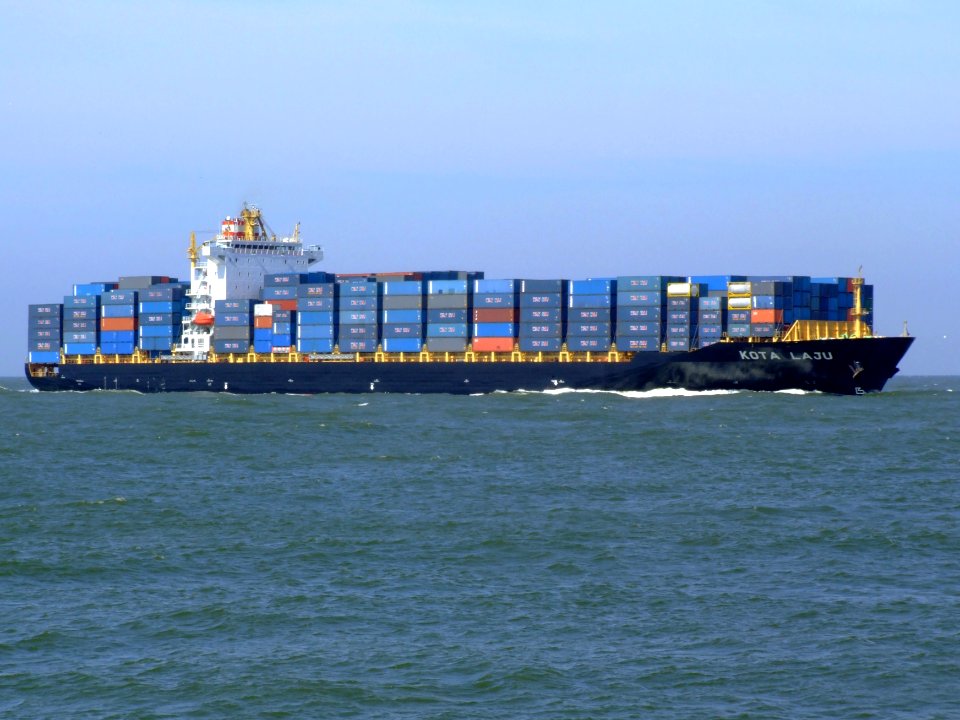 Kota Laju p04 approaching Port of Rotterdam, Holland 19-Apr-2007