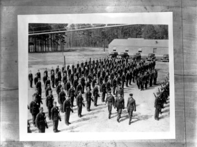 Korps Mariniers in Camp Lejeune (North Carolina). Brigade-generaal Alfred H. Nob, Bestanddeelnr 934-8029