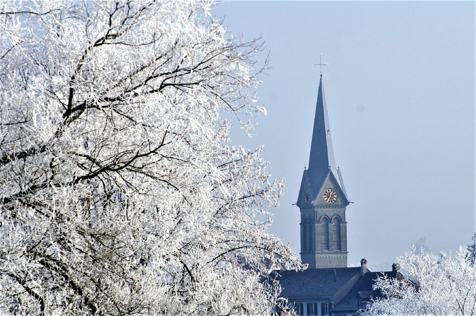 Snowy architecture snow magic