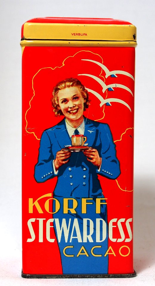 Korff Stewardess cocoa blik, foto 3