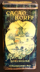 Korff's Cacao tin, 0,5Kilo blikje, pic4