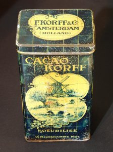 Korff's Cacao tin, 0,5Kilo blikje, pic1