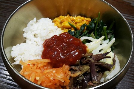 Korean korean food rice photo