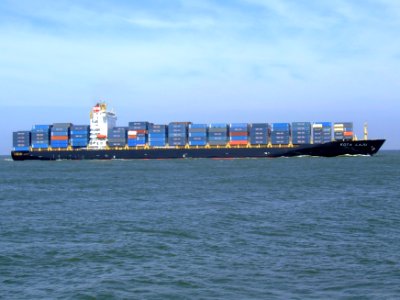 Kota Laju p09 approaching Port of Rotterdam, Holland 19-Apr-2007