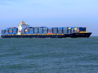 Kota Laju p06 approaching Port of Rotterdam, Holland 19-Apr-2007
