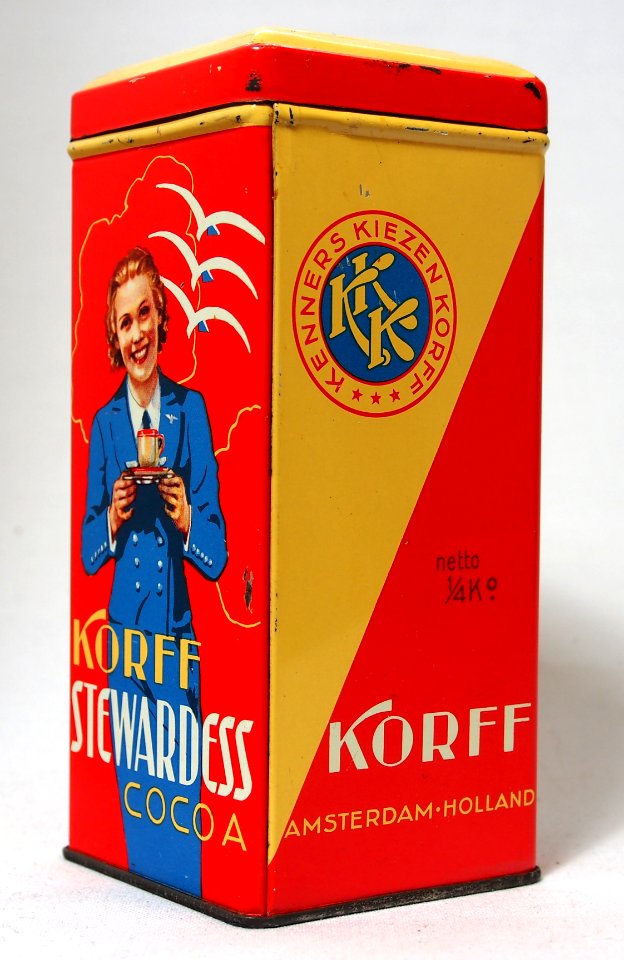 Korff Stewardess cocoa blik, foto 4
