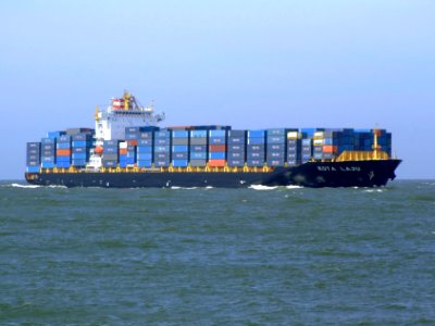 Kota Laju p02 approaching Port of Rotterdam, Holland 19-Apr-2007