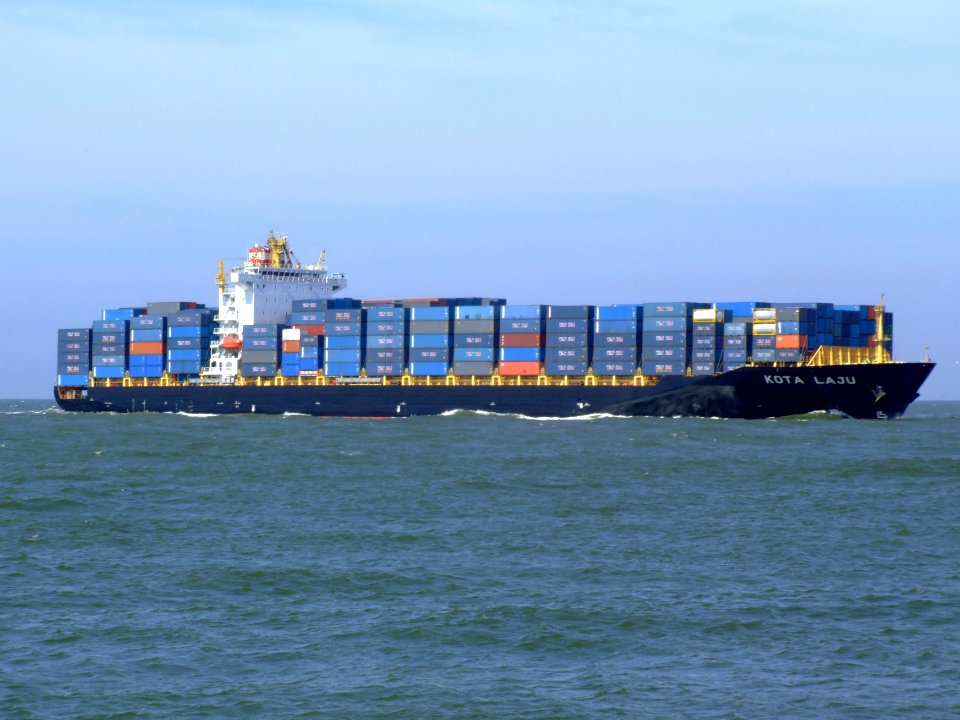 Kota Laju p05 approaching Port of Rotterdam, Holland 19-Apr-2007