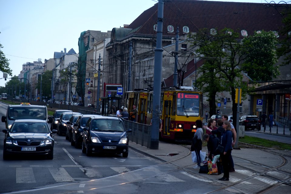 Kosciuszki avenue in Lodz MPK Lodz tram May 2019