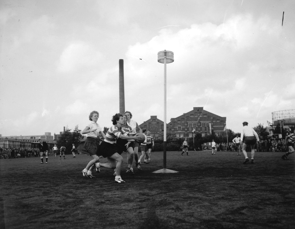 Korfbal Westerkwartier tegen Blauw-Wit 4-4, Bestanddeelnr 909-8937