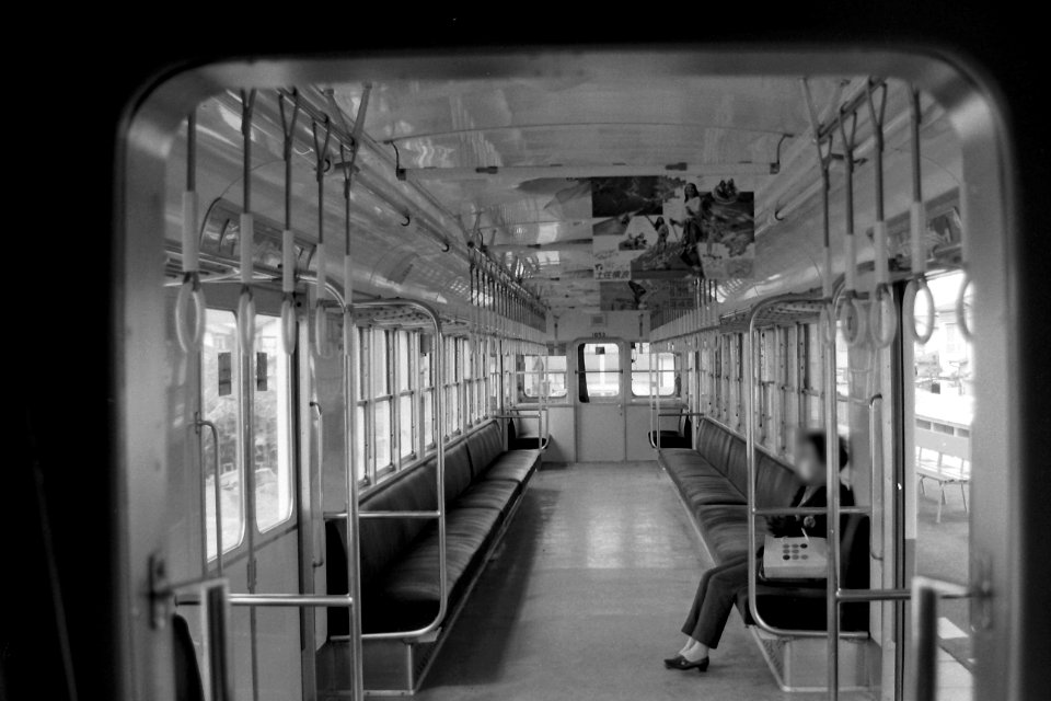 Kotoden 1053 inside 19880316