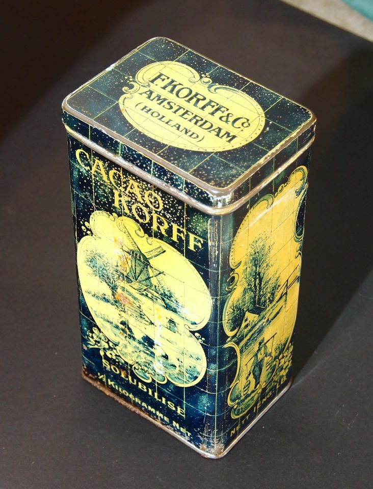 Korff's Cacao tin, 0,5Kilo blikje, pic2