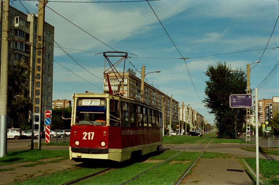 Krasnoyarsk tram 217 2020-08