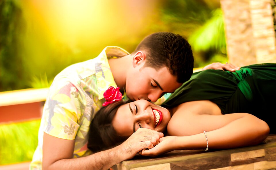 Relaxing together happiness