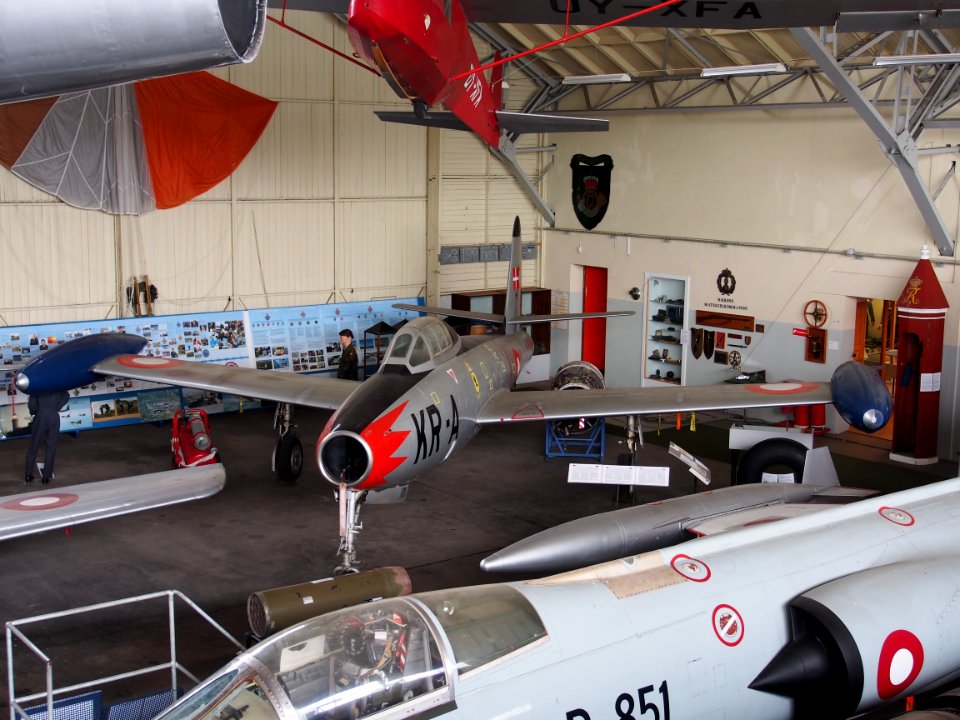 KR-A F-84 Thunderjet used by the Danish Air Force in Aalborg Forsvars- og Garnisonsmuseum, pic2