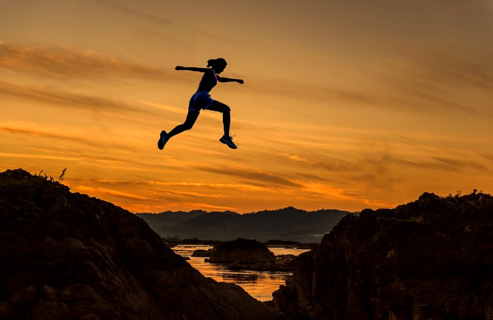 Jumping running sports