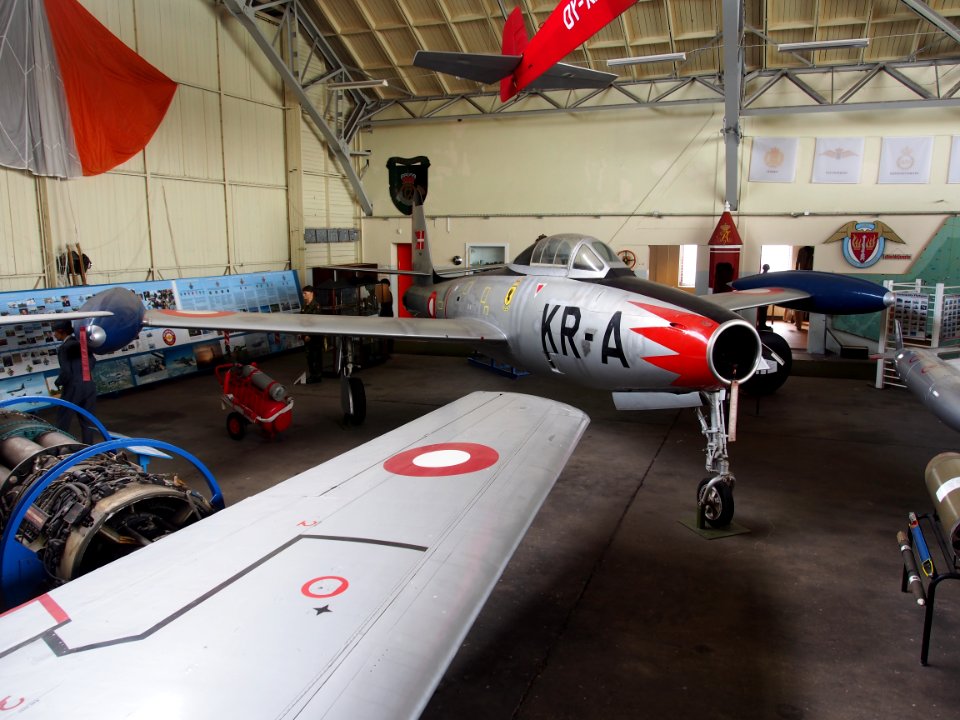 KR-A F-84 Thunderjet used by the Danish Air Force in Aalborg Forsvars- og Garnisonsmuseum, pic1