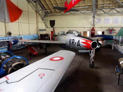KR-A F-84 Thunderjet used by the Danish Air Force in Aalborg Forsvars- og Garnisonsmuseum, pic1