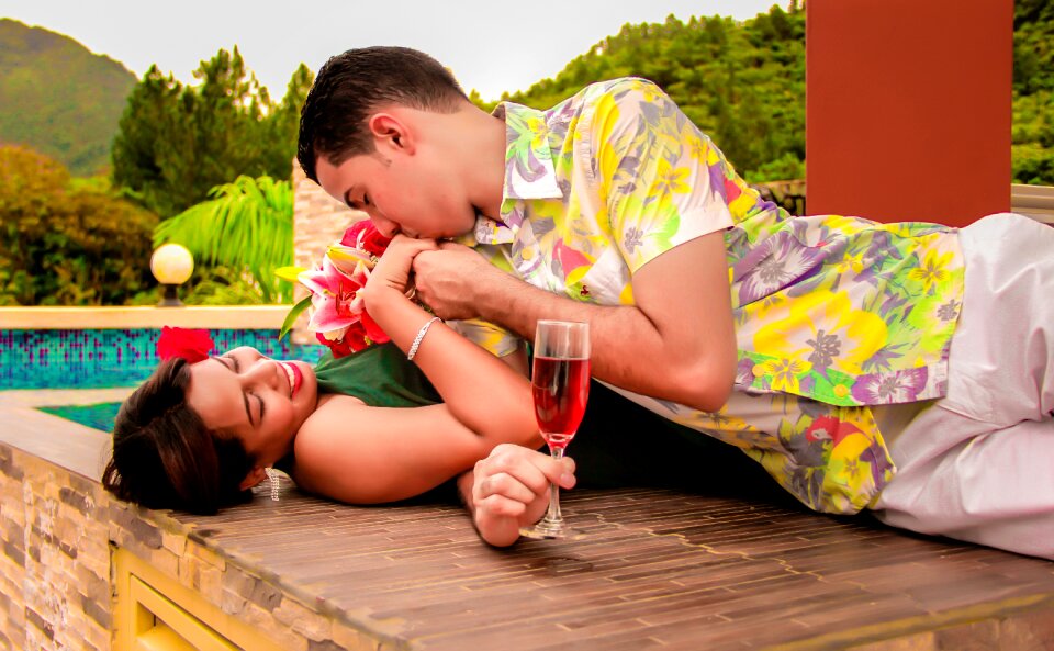 Relaxing together happiness