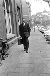 Kort geding KNVB-DWS-Ajax. Bijeenkomst DWS. Verdediger DWS Mr. J.L. Janssen van , Bestanddeelnr 920-6894