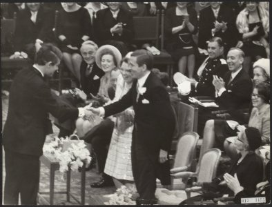 Koninklijk huis, prinsessen, prinsen, begroetingen, commissarissen, Beatrix, pri, Bestanddeelnr 017-1155