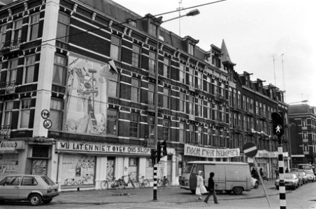 Kraakpanden De Blaaskop bij WibautstraatBlasiusstraat in Amsterdam met divers, Bestanddeelnr 931-8928