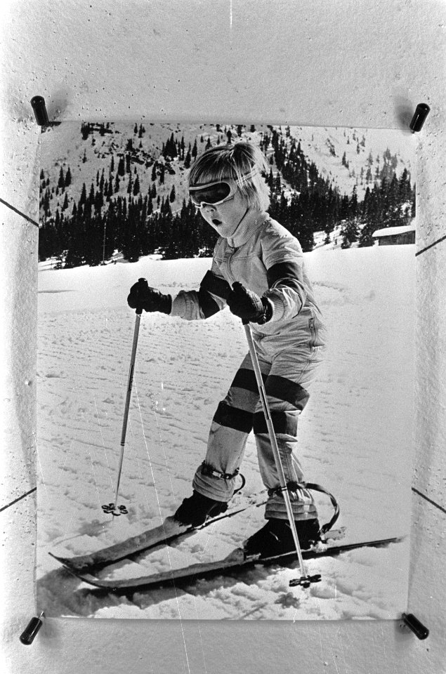 Koninklijke familie in Lech, Alexander op skis, Bestanddeelnr 926-2881