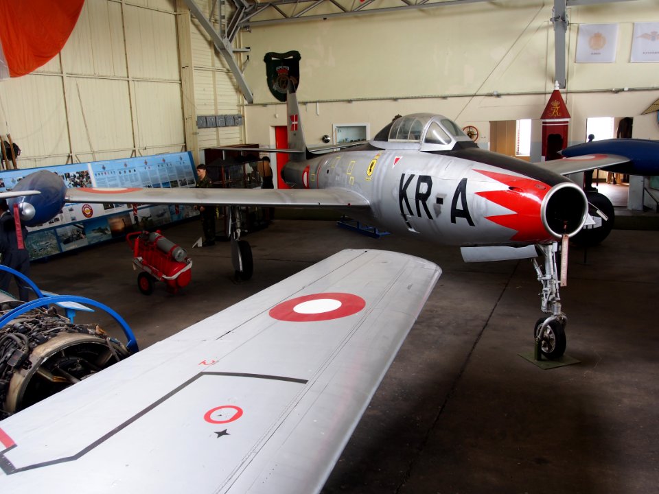 KR-A F-84 Thunderjet used by the Danish Air Force in Aalborg Forsvars- og Garnisonsmuseum, pic4