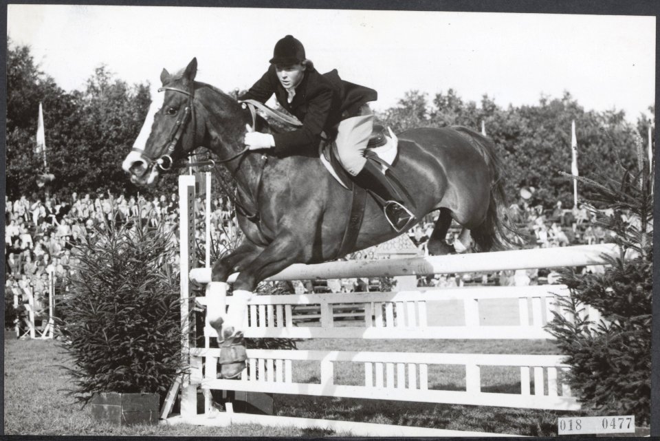 Koninklijk huis, prinsessen, paardensport, CHiO, Irene, prinses, Rocket, Bestanddeelnr 018-0477