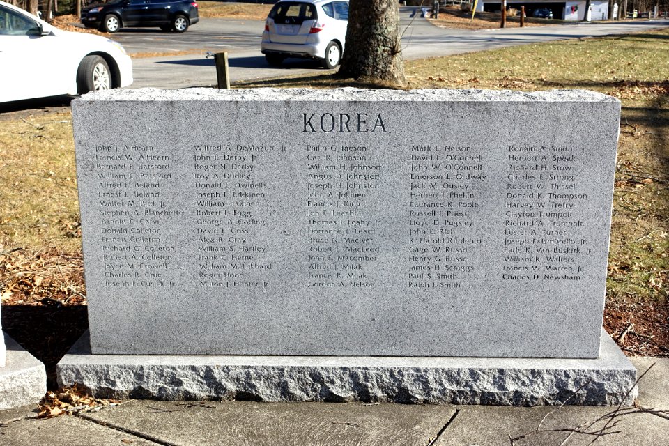 Korean War Memorial - Stow, Massachusetts - DSC08726