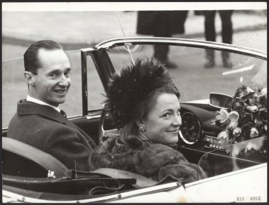Koninklijk huis, prinsessen, prinsen, auto's, Carlos Hugo, prins, Irene, prinses, Bestanddeelnr 018-0954