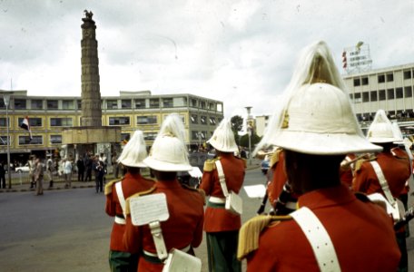 Koninklijk Paar en Prinses Beatrix en Prins Claus in Ethiopie voorbereiding e.d, Bestanddeelnr 254-8859