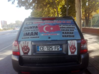 Konya'da bir otomobil