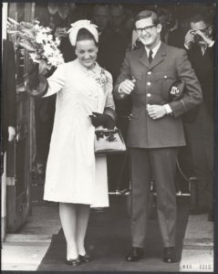 Koninklijk huis, prinsessen, ondertrouw, stadhuizen, Margriet, prinses, Bestanddeelnr 018-1212