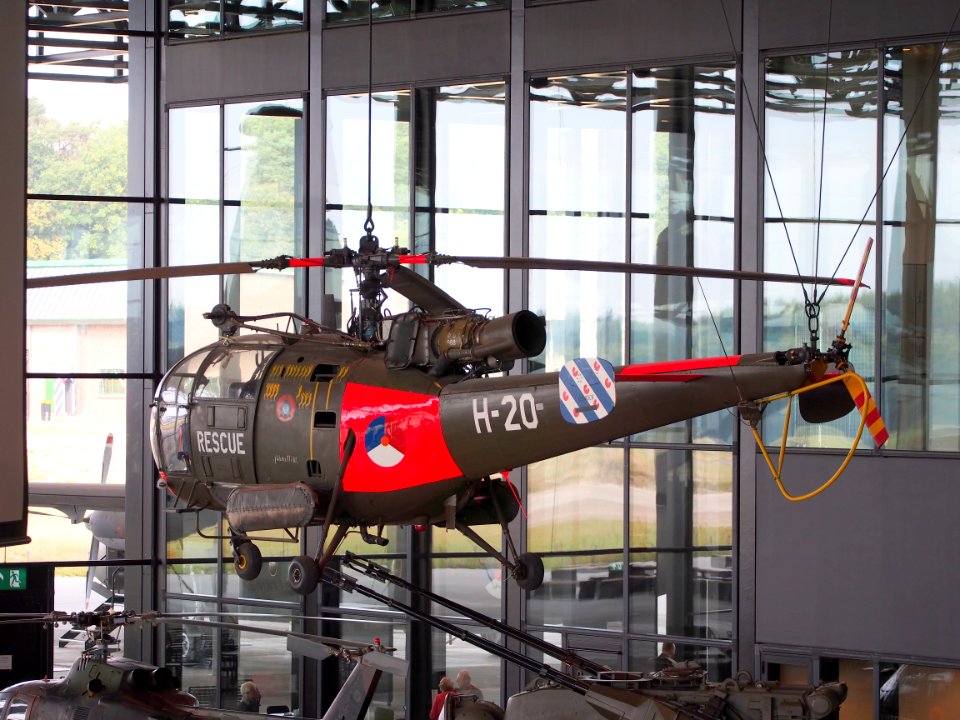 Koninklijke Luchtmacht, Alouette 3, H-20, Nationaal Militair Museum, Soesterberg pic3