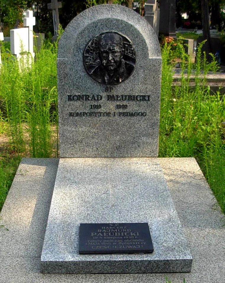 Konrad Pałubicki - nagrobek
