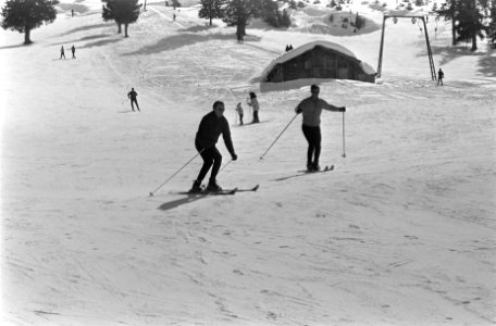 Koninklijke familie met wintersportvakantie in Lech nr. 10 Irene en Carel Hugo, Bestanddeelnr 922-1893