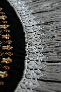 Black black and white material