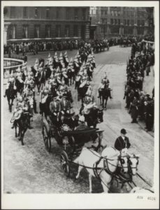 Koninklijk huis, staatsbezoeken, koninginnen, prinsen, Bernhard, prins, Guildhal, Bestanddeelnr 020-0526