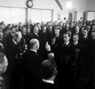 Koninklijk Instituut voor de Marine te Den Helder. Beediging officieren, Bestanddeelnr 904-1861