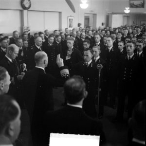 Koninklijk Instituut voor de Marine te Den Helder. Beediging officieren, Bestanddeelnr 904-1862