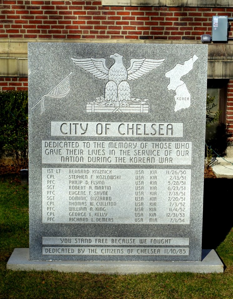 Korean War Memorial - Chelsea, Massachusetts - DSC09256