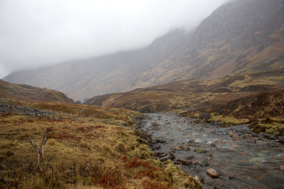 Highlands cloudscape trekking
