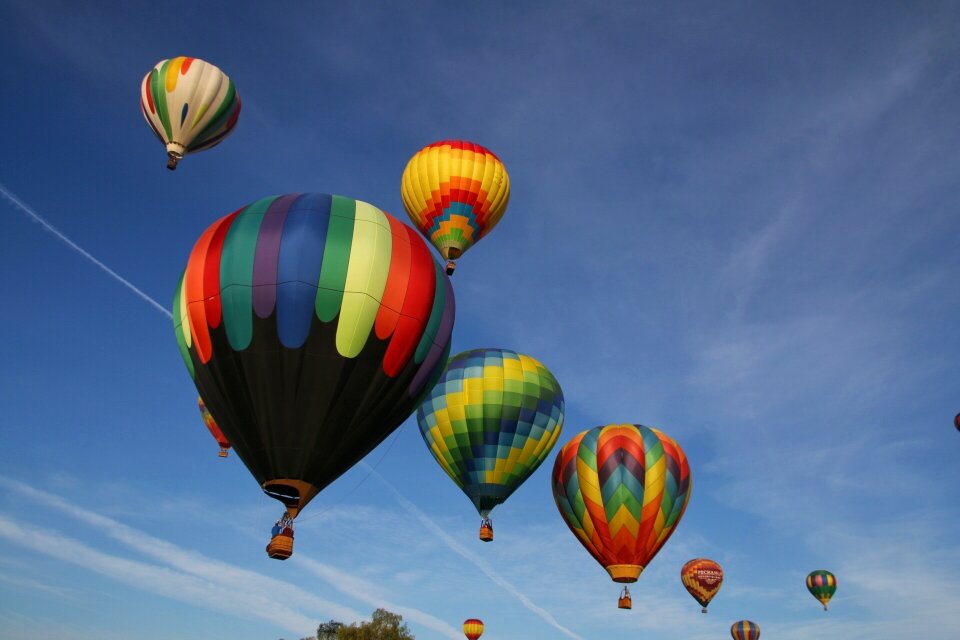 Sky colorful flight