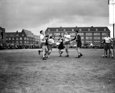 Korfbal Rhoda tegen Westerkwartier 4-7 Spelmomenten, Bestanddeelnr 908-1225