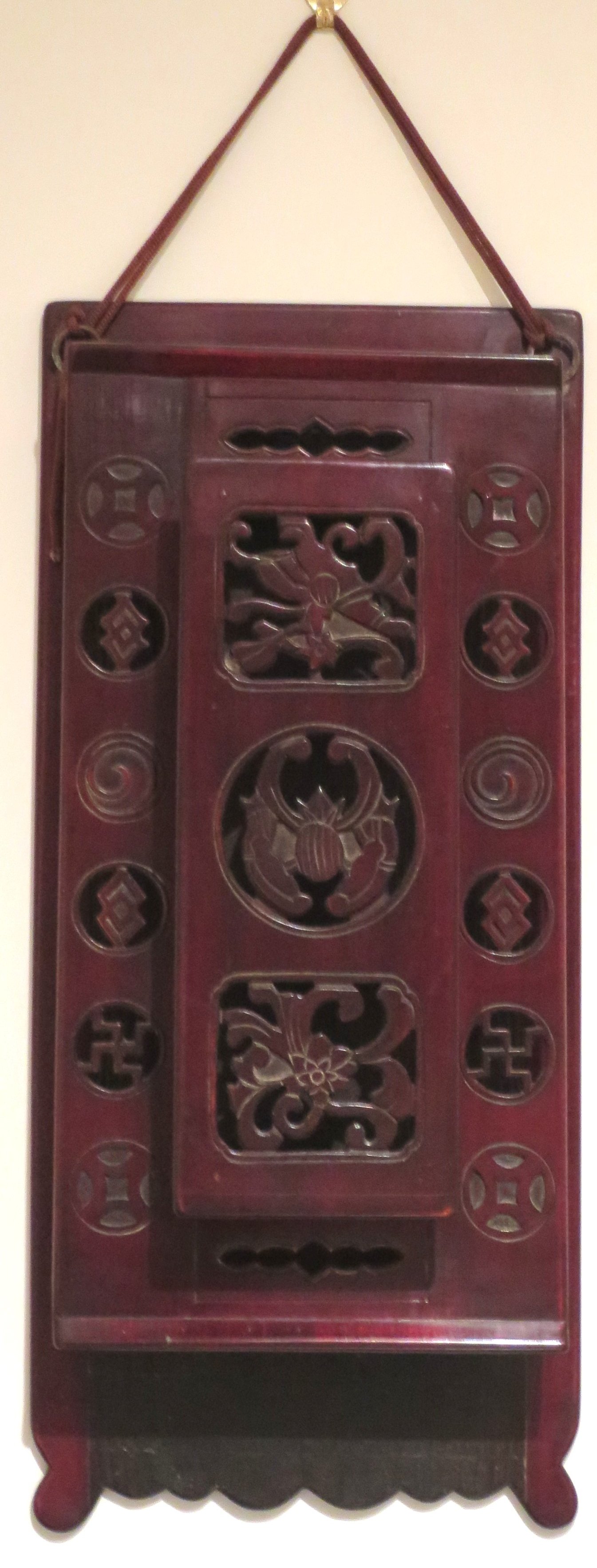 Korean letter box, late Choson dynasty, wood, Honolulu Academy of Arts