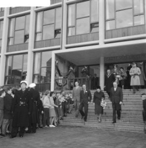 Koninklijk paar bezoekt Cartesiuslyceum, Bestanddeelnr 913-4818